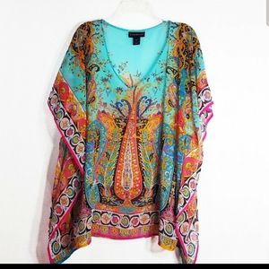 Lane Bryant Poncho Blouse/Cover-up